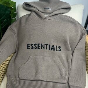 Essentials knit hoodie